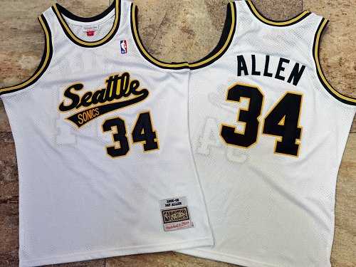 Supersonics 34 Pay Allen White 2005-06 Hardwood Classics Jersey Mixiu,We sell and wholesale Supersonics 34 Pay Allen White 2005-06 Hardwood Classics Jersey Mixiu on line form chian!
